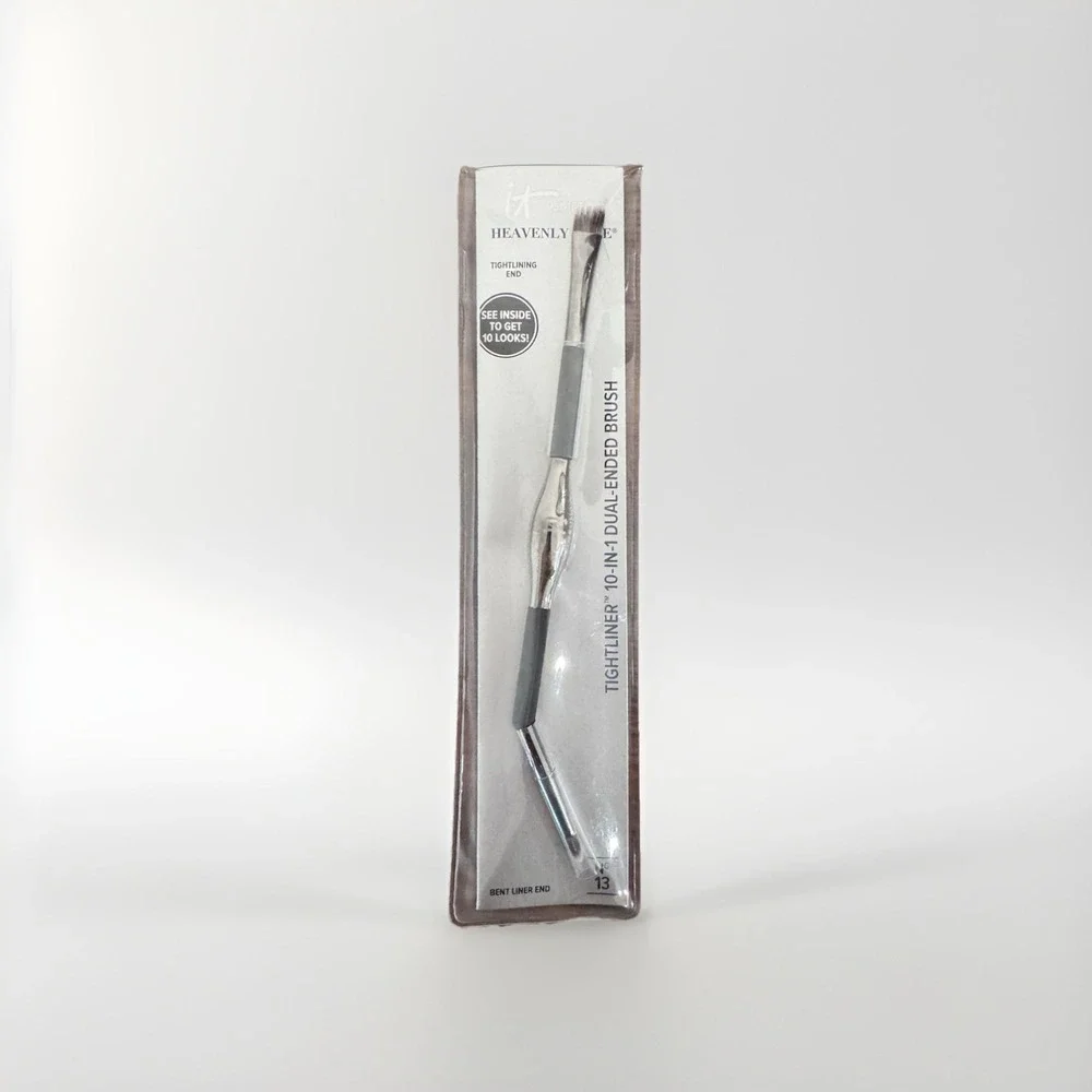 IT Cosmetics Tightliner Brush Unisex OS Silver NEW Dual Ended Eyeliner No 13